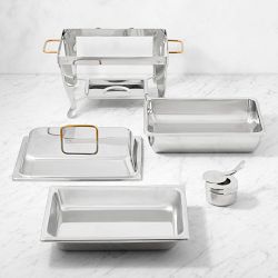 Williams Sonoma Stainless-Steel Rectangle Chafing Dish, 7.25-Qt.