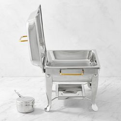 Williams Sonoma Stainless-Steel Rectangle Chafing Dish, 7.25-Qt.