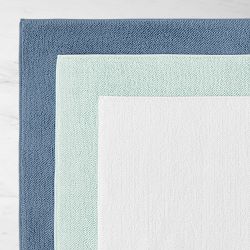 Oversized Plush Bath Rug, Seafoam