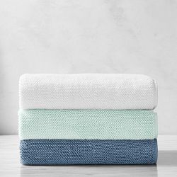 Plush Bath Towels, Seafoam