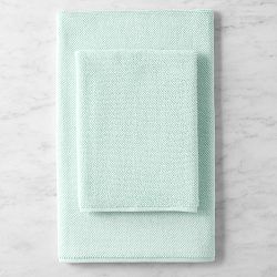 Plush Bath Towels, Seafoam