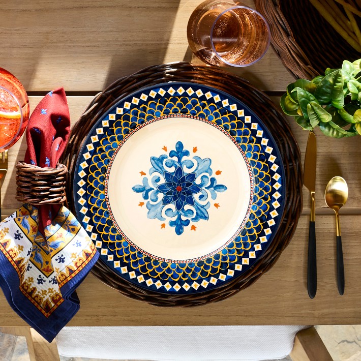 Sicily Outdoor Melamine Mixed Salad Plates | Williams Sonoma