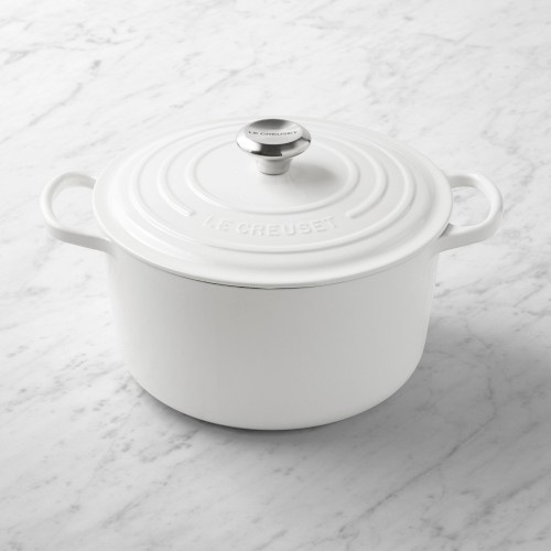 Le Creuset Enameled Cast Iron Signature Deep Round Oven, 6.5-Qt., White