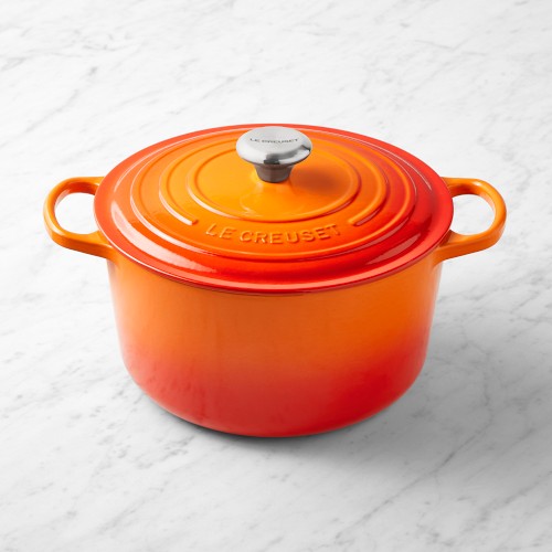 Le Creuset Enameled Cast Iron Signature Deep Round Oven, 6.5-Qt., Flame