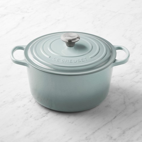 Le Creuset Enameled Cast Iron Signature Deep Round Oven, 6.5-Qt., Sea Salt