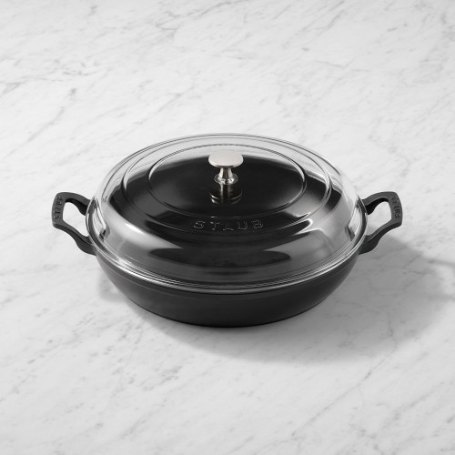 Staub Enameled Cast Iron Everything Braiser, 3.5-Qt., Black