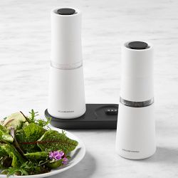 coronarium white minimal アッパー気味　クルクル Gravity Salt & Pepper Mill Set, 7