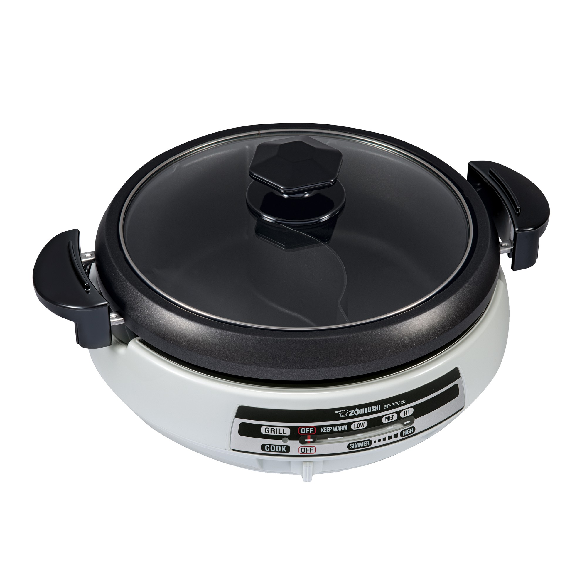 Zojirushi Gourmet d’Expert Electric Skillet with Yin Yang Hot Pot Simolary simolary.com