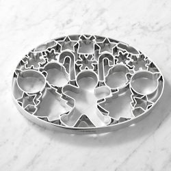 Williams Sonoma Holiday Oval Cookie Plaque