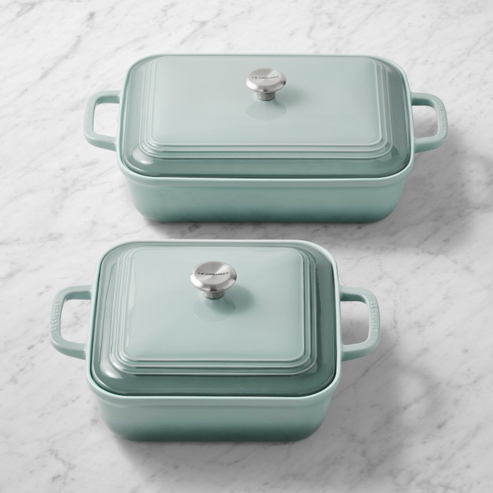 値下げ　(未使用品) LE CREUSET 塩・胡椒入れ ミントグリーン Le Creuset San Francisco Covered Baker Set | Williams Sonoma