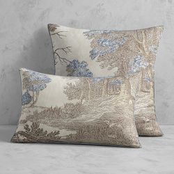 Landscape Grisaille Pillow Cover