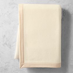 Chambers Marlo Cashmere Blanket, 90" x 90", Ivory