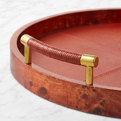 Evelyn Round Lacquered Tray