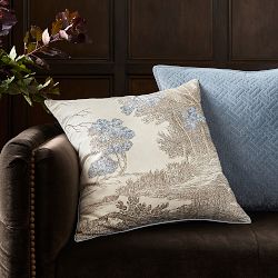 Landscape Grisaille Pillow Cover