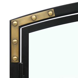 Refined Rivet Fireplace Collection
