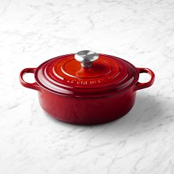 Le Creuset Signature Enameled Cast Iron Round Wide Oven, 3.5-Qt., Red