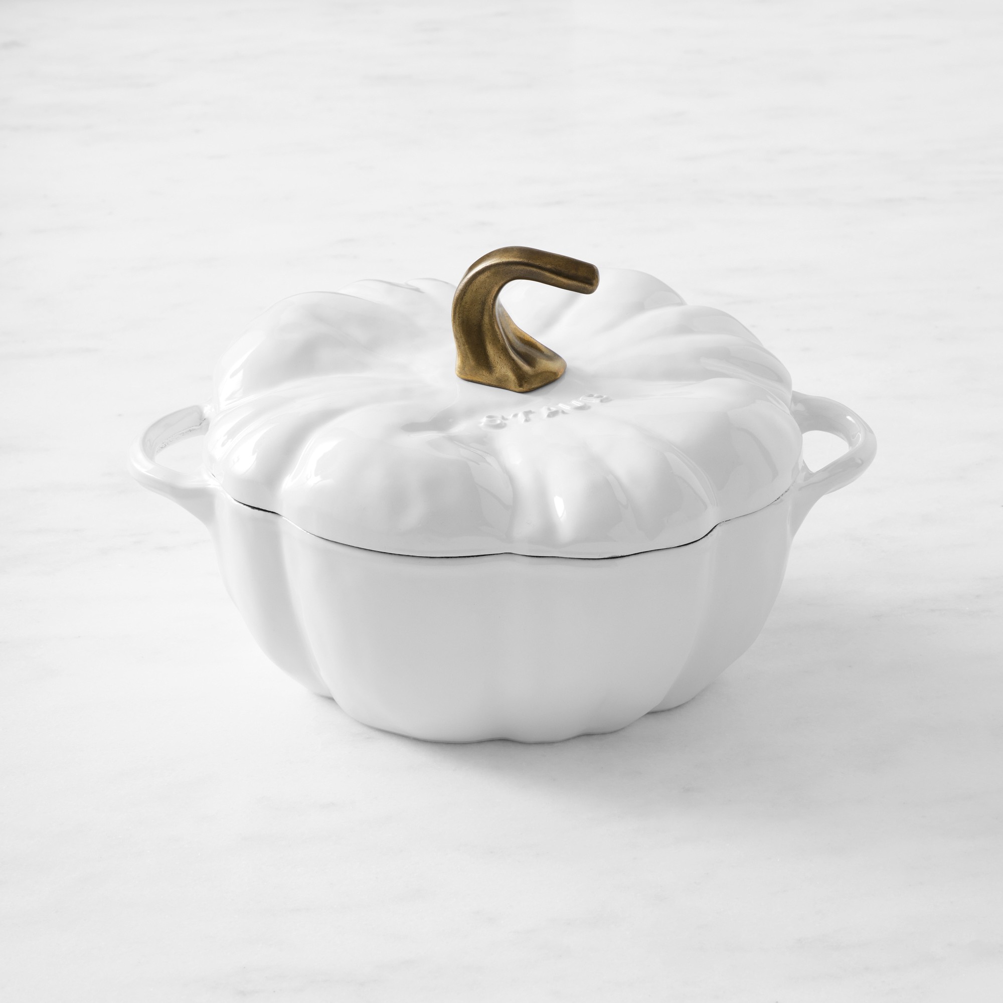 Staub Enameled Cast Iron Pumpkin Cocotte, 3.5-Qt. Simolary simolary.com