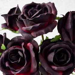 Faux Black Magic Rose Bouquet