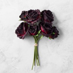 Faux Black Magic Rose Bouquet