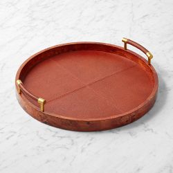 Evelyn Round Lacquered Tray