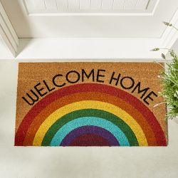 Williams Sonoma Welcome Home Rainbow Doormat