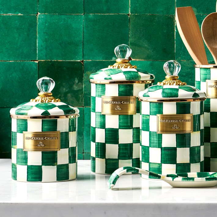 MacKenzie-Childs Emerald Check Collection | Williams Sonoma