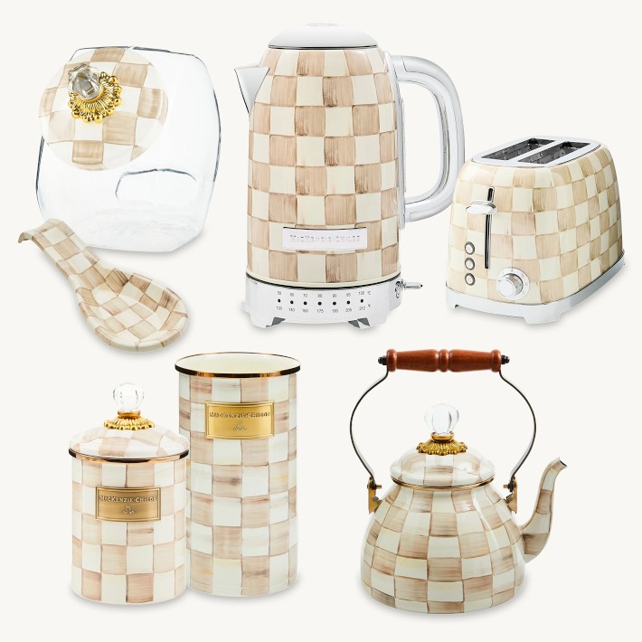 MacKenzie-Childs Mocha Check Collection | Williams Sonoma