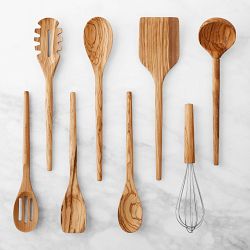Williams Sonoma Ultimate Wood Utensil Set of 8, Olivewood