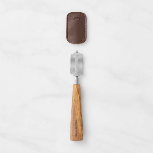 Williams Sonoma Olivewood Bread Lame with Leather Cover