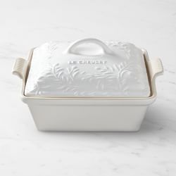 Le Creuset Olive Branch Heritage Stoneware Deep Square Covered Baker