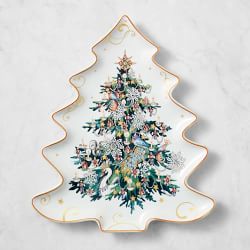 Twas the Night Before Christmas Figural Tree Platter