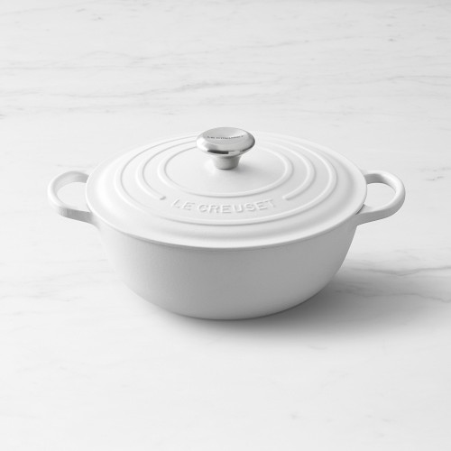 Le Creuset Enameled Cast Iron Soup Pot, 4.5-Qt., Matte White