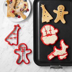Williams Sonoma Holiday Pancake Molds, Set of 4