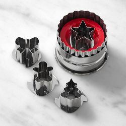 Williams Sonoma Holiday Linzer Cookie Cutters, Set of 4