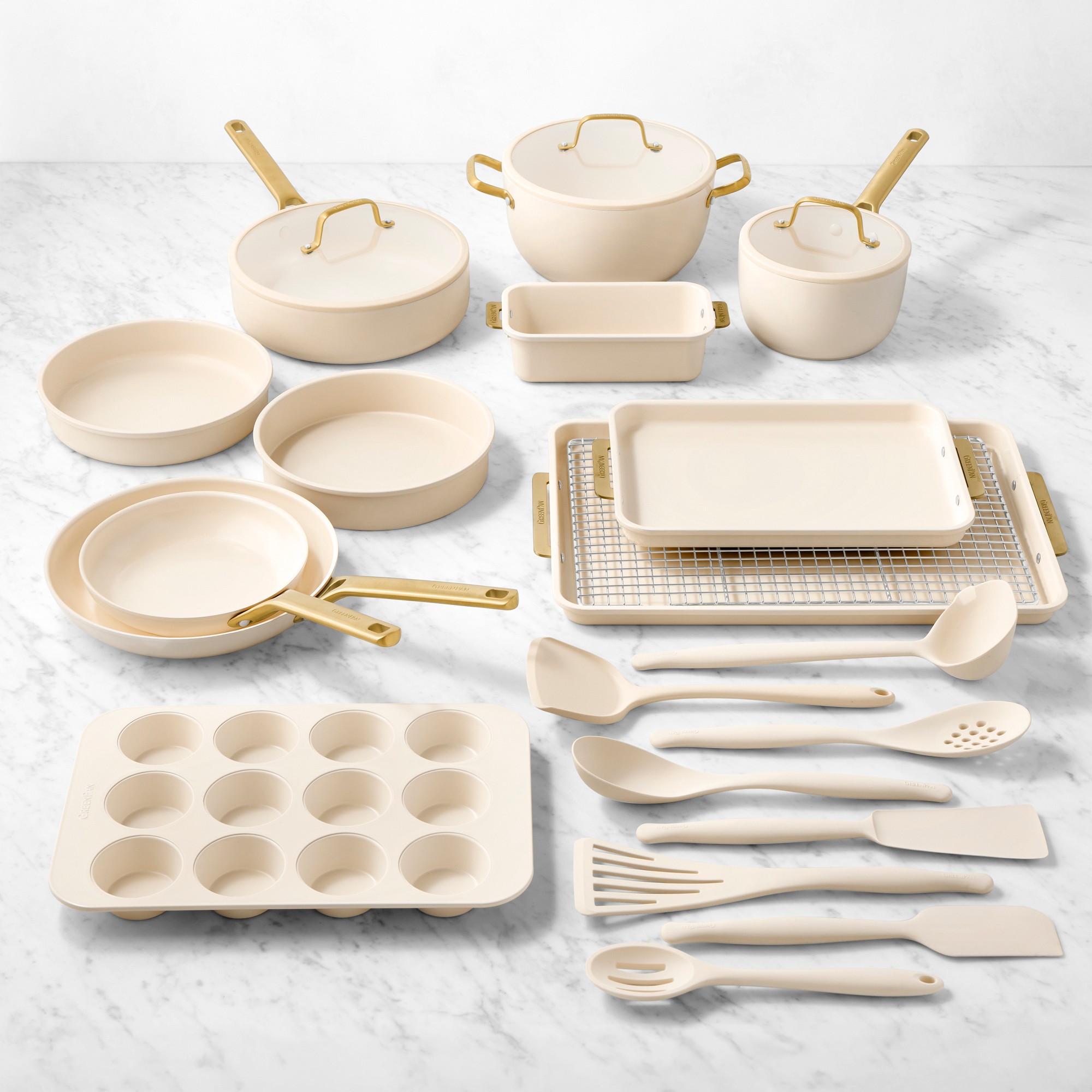 GreenPan Reserve Pro Ceramic Nonstick Ultimate Kitchen 23-Piece Set Sansujyuku sansujyuku.com
