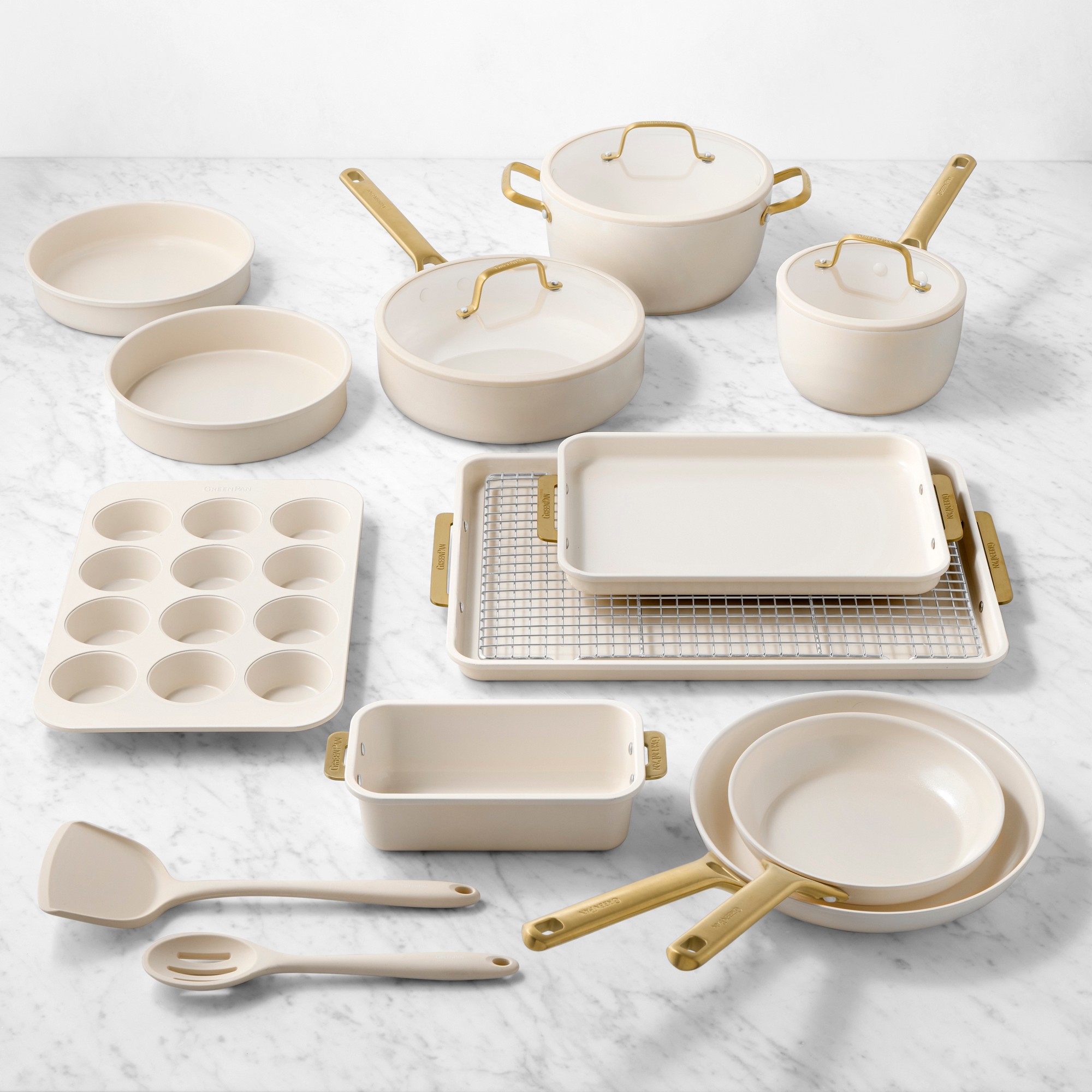GreenPan Reserve Pro Ceramic Nonstick Ultimate Kitchen 17-Piece Set Sansujyuku sansujyuku.com
