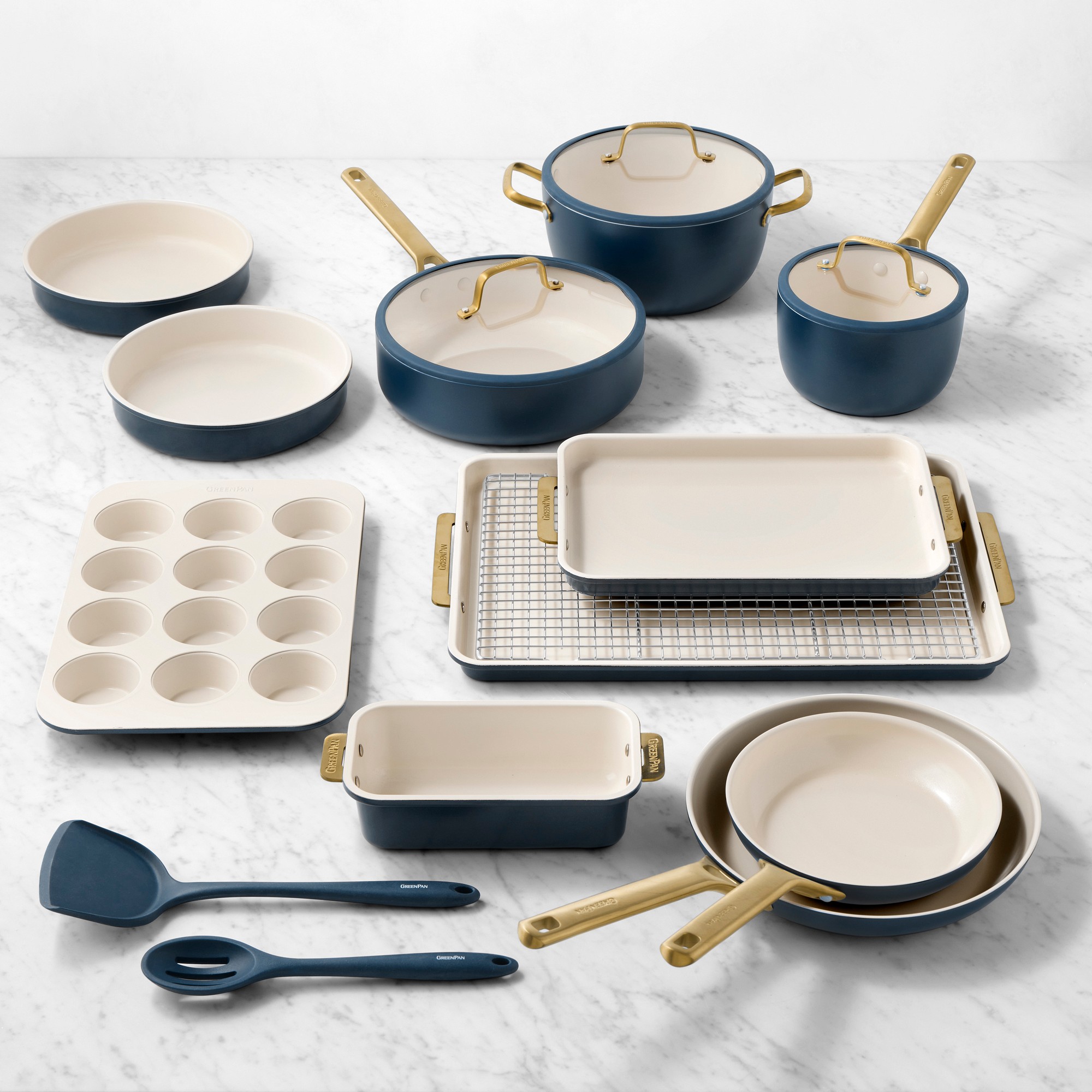 GreenPan Reserve Pro Ceramic Nonstick Ultimate Kitchen 17-Piece Set Sansujyuku sansujyuku.com