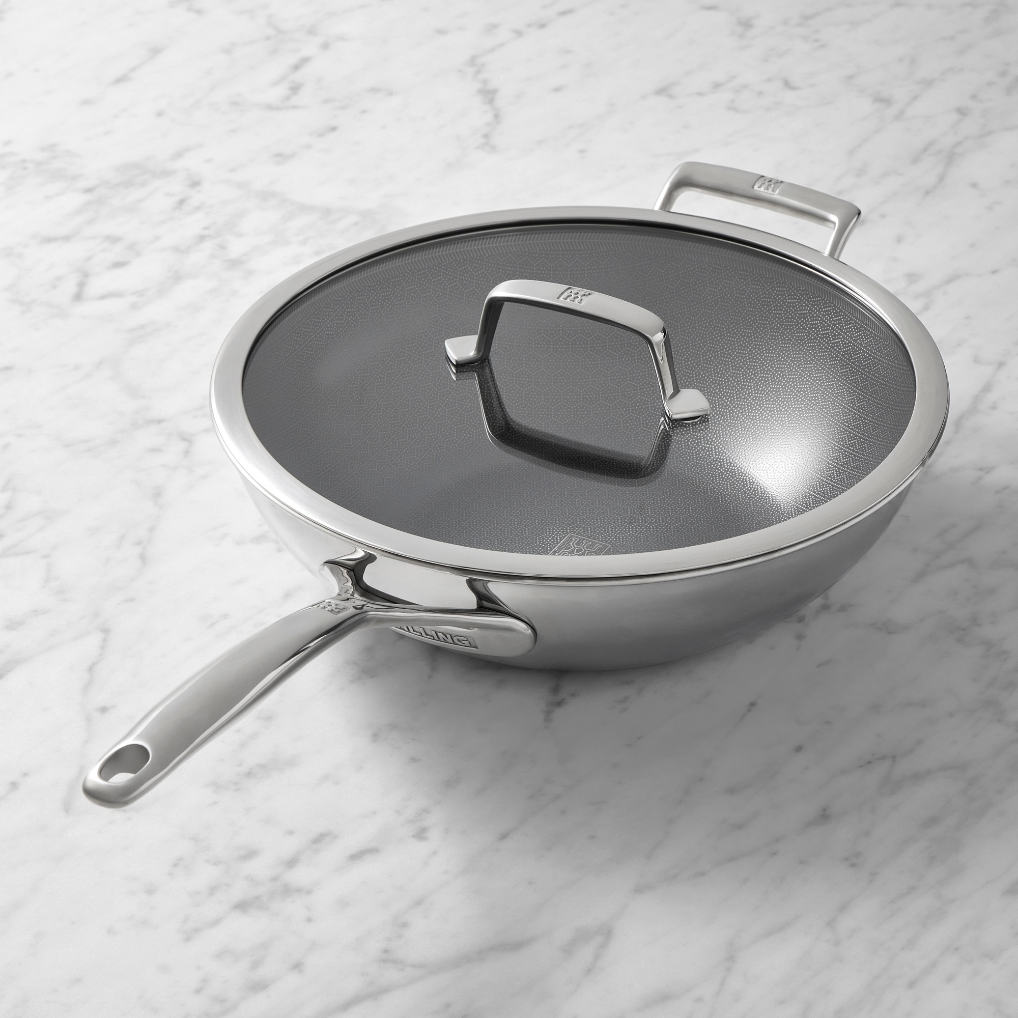Zwilling Peak Hybrid Ceramic Nonstick Wok, 12″ Sansujyuku sansujyuku.com