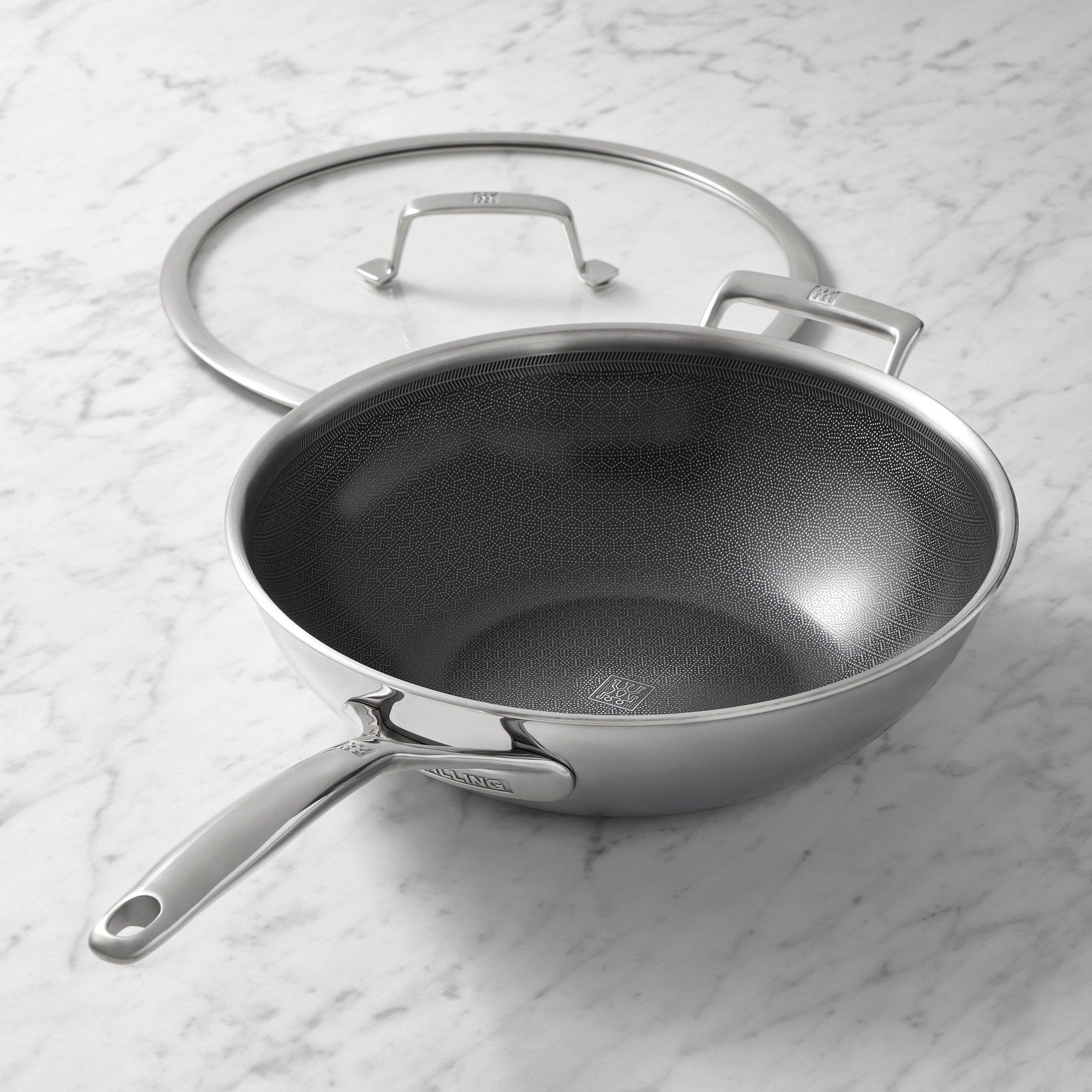 Zwilling Peak Hybrid Ceramic Nonstick Wok, 12″ Sansujyuku sansujyuku.com