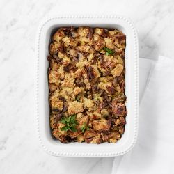 Williams Sonoma Thanksgiving Side, Mushroom & Leek Bread Pudding, First Available