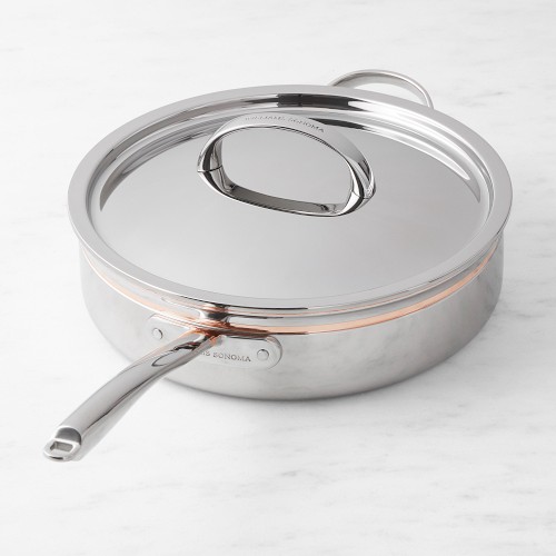 Williams Sonoma Thermo-Clad Copper Pro Saute Pan, 4.5-Qt.