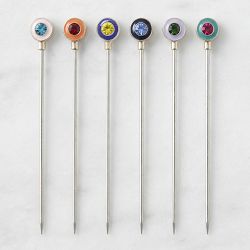 Joanna Buchanan Gem Cocktail Picks, Set of 6