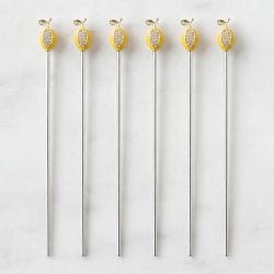 Joanna Buchanan Lemon Cocktail Stirrers, Set of 6