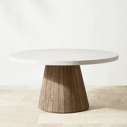 Balboa Outdoor Round Concrete Dining Table (60")
