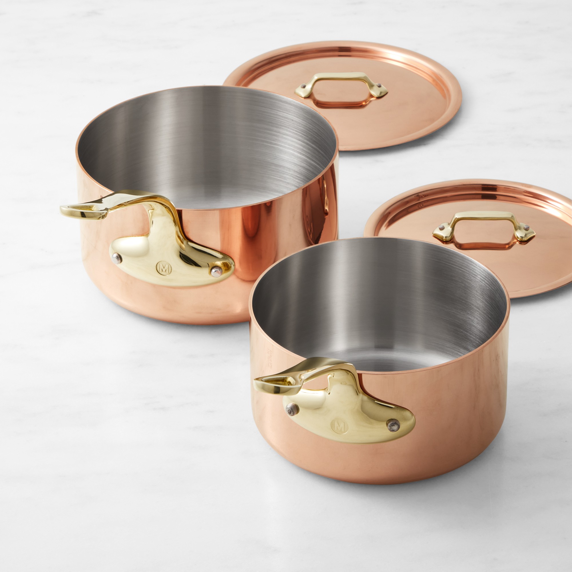 Mauviel M’250B Copper Saucepan Set, 2-Qt. & 3.5-Qt. Sansujyuku sansujyuku.com