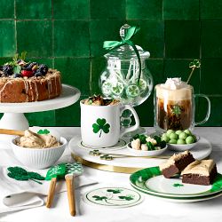 St. Patrick&rsquo;s Shamrock Coasters, Set of 4