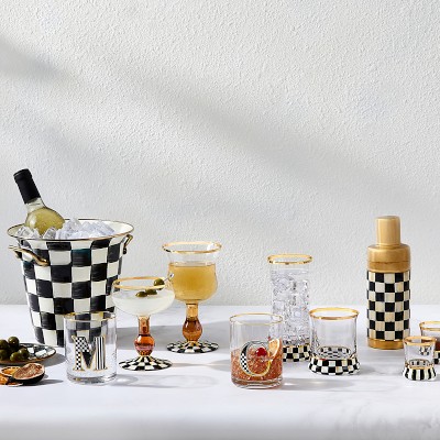 MacKenzie-Childs Courtly Check Highball Glasses Simolary simolary.com 12