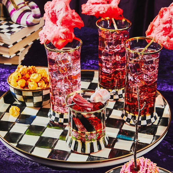 MacKenzie-Childs Courtly Check Tumblers, 8-oz by Williams Sonoma Home