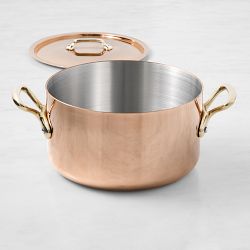 Mauviel M'250B Copper Stew Stockpot, 5-Qt