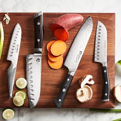 Global Classic Hollow-Ground Santoku Knife, 5"